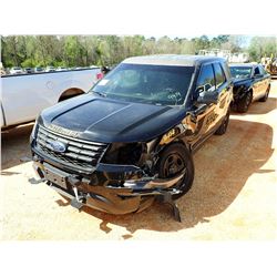 2016 FORD POLICE INTERCEPTOR UTILITY, VIN/SN:1FM5K8AR8GGB28141 - V-8 ENGINE, A/T, (COUNTY OWNED) (DO