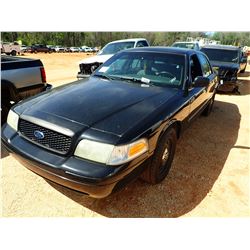 2008 FORD POLICE INTERCEPTOR, VIN/SN:2FAFP71V08X180365 - V-8 ENGINE, A/T (COUNTY OWNED) (DOES NOT OP