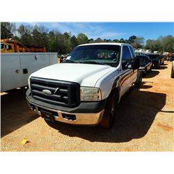 2007 FORD F250 CAB & CHASSIS, VIN/SN:1FTSX205X7EB29064 - EXT, 5.4 LITER ENGINE, A/T (COUNTY OWNED) (