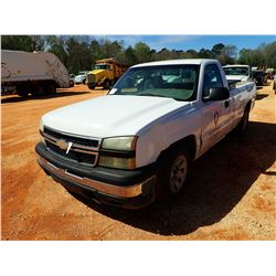 2007 CHEVROLET 1500 PICKUP, VIN/SN:1GCEC14X87Z167836 - GAS ENGINE, A/T