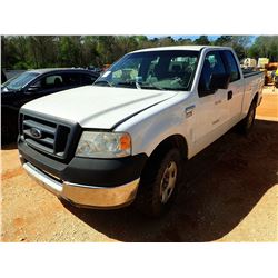 2005 FORD F150 PICKCUP, VIN/SN:1FTRX14W35NA47251 - 4X4, EXT CAB, V-8 ENGINE, A/T, (COUNTY OWNED) (DO