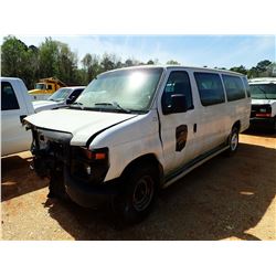 2009 FORD E350 PASSENGER VAN, VIN/SN:1FB55316790A27509 - GAS ENGINE, A/T (WRECKED) (DOES NOT RUN) (D