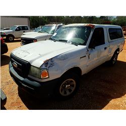 2006 FORD RANGER XLT PICKUP, VIN/SN:1FTYR10D06PA34229 - 2.3L ENGINE, AUTO, BED COVER (DOES NOT RUN) 