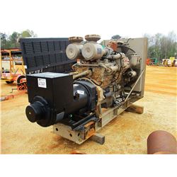CUMMINS GENERATOR SET, 380KW, 3 PHASE, 480 VOLTS, CUMMINS UT-12-700 ENGINE, SKID MTD, (B-3)