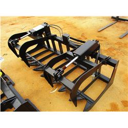 72" TRASH BUCKET W/TOP CLAMP, FITS SKID STEER LOADER (B-5)