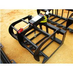 DEBRIS BUCKET W/TOP CLAMP, 48", FITS SKID STEER LOADER (B-5)