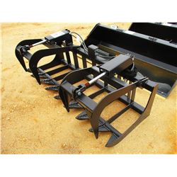 72" TRASH BUCKET W/TOP CLAMP, FITS SKID STEER LOADER (B-5)