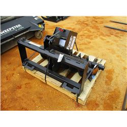 LOWE AUGER MODEL 750, W/ 2 BITS 9" & 11", FITS SKID STEER LOADER (B-5)