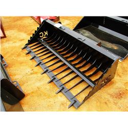 78" SKELETON BUCKET W/ TEETH, FITS SKID STEER LOADER
