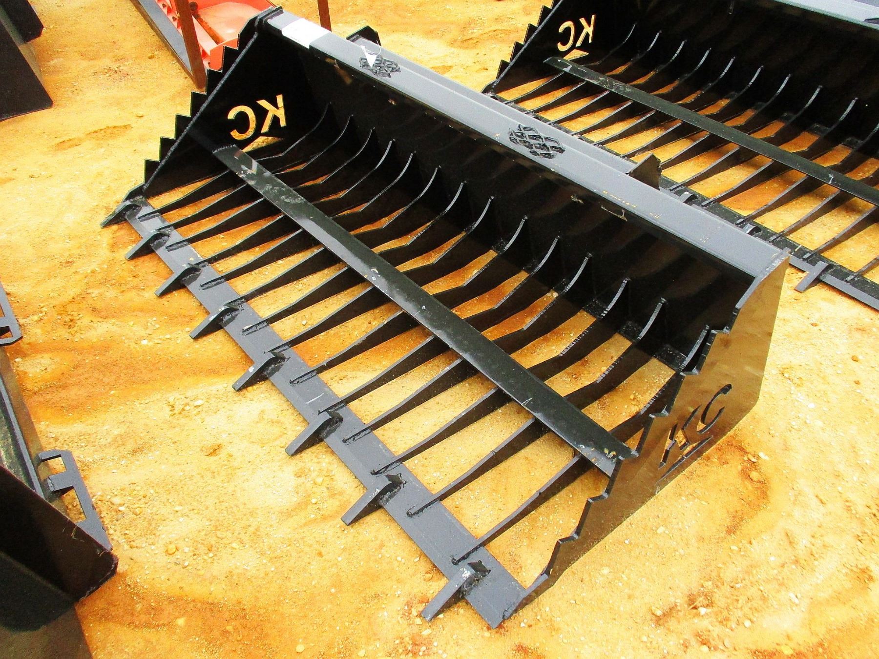 78" SKELETON BUCKET W/ TEETH, FITS SKID STEER LOADER