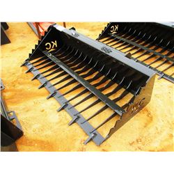 78" SKELETON BUCKET W/ TEETH, FITS SKID STEER LOADER