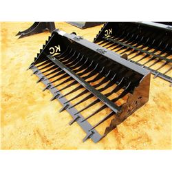 78" SKELETON BUCKET W/ TEETH, FITS SKID STEER LOADER (B-5)