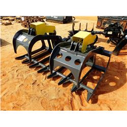 DEBRIS BUCKET W/TOP CLAMP 72", FITS SKID STEER LOADER