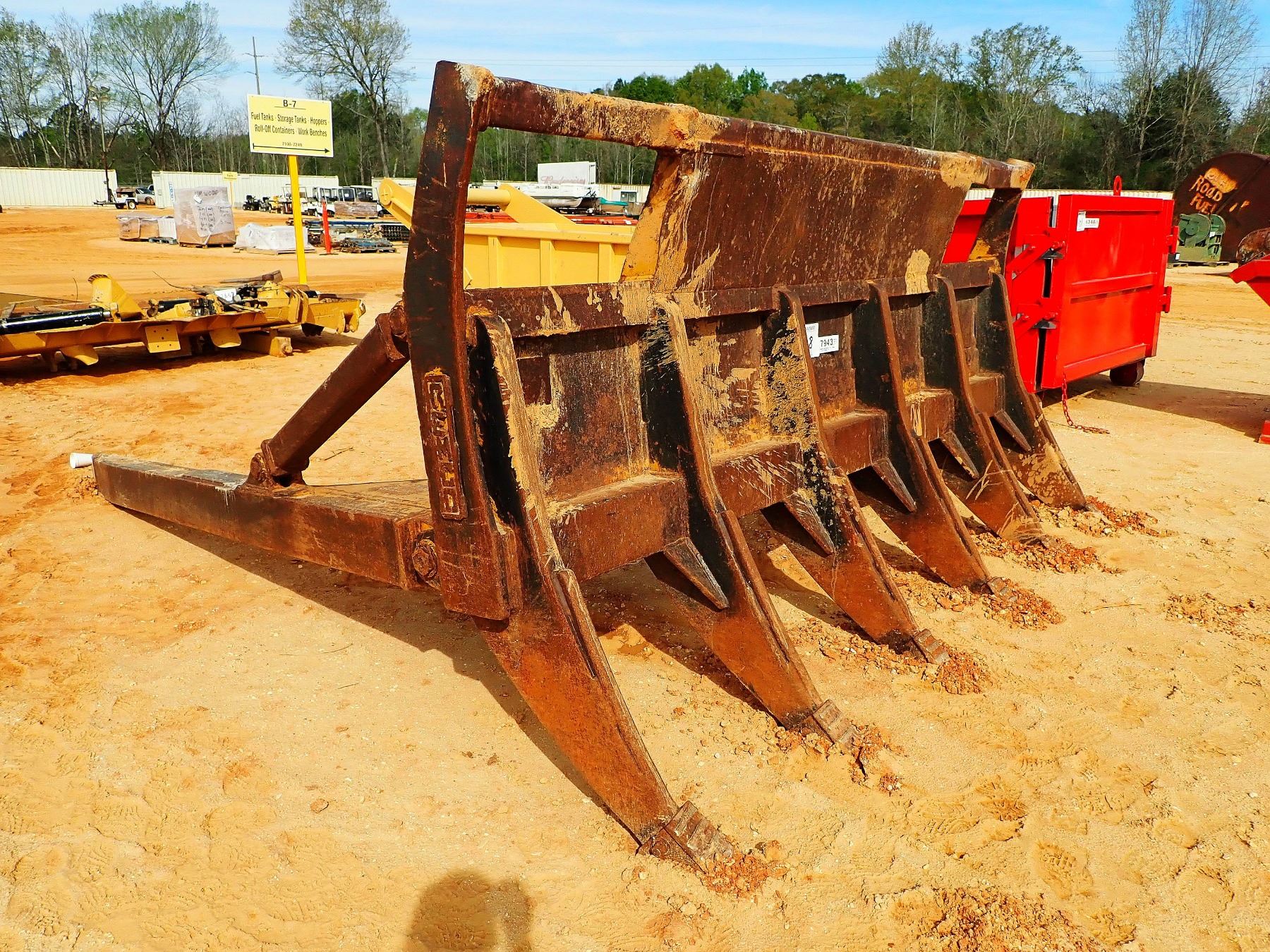 REMCO 12' ROOT RAKE W/ LIFT ARMS - J.M. Wood Auction Company, Inc.