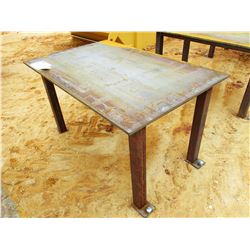 STEEL FAB TABLE 30" X 58" (B-7)