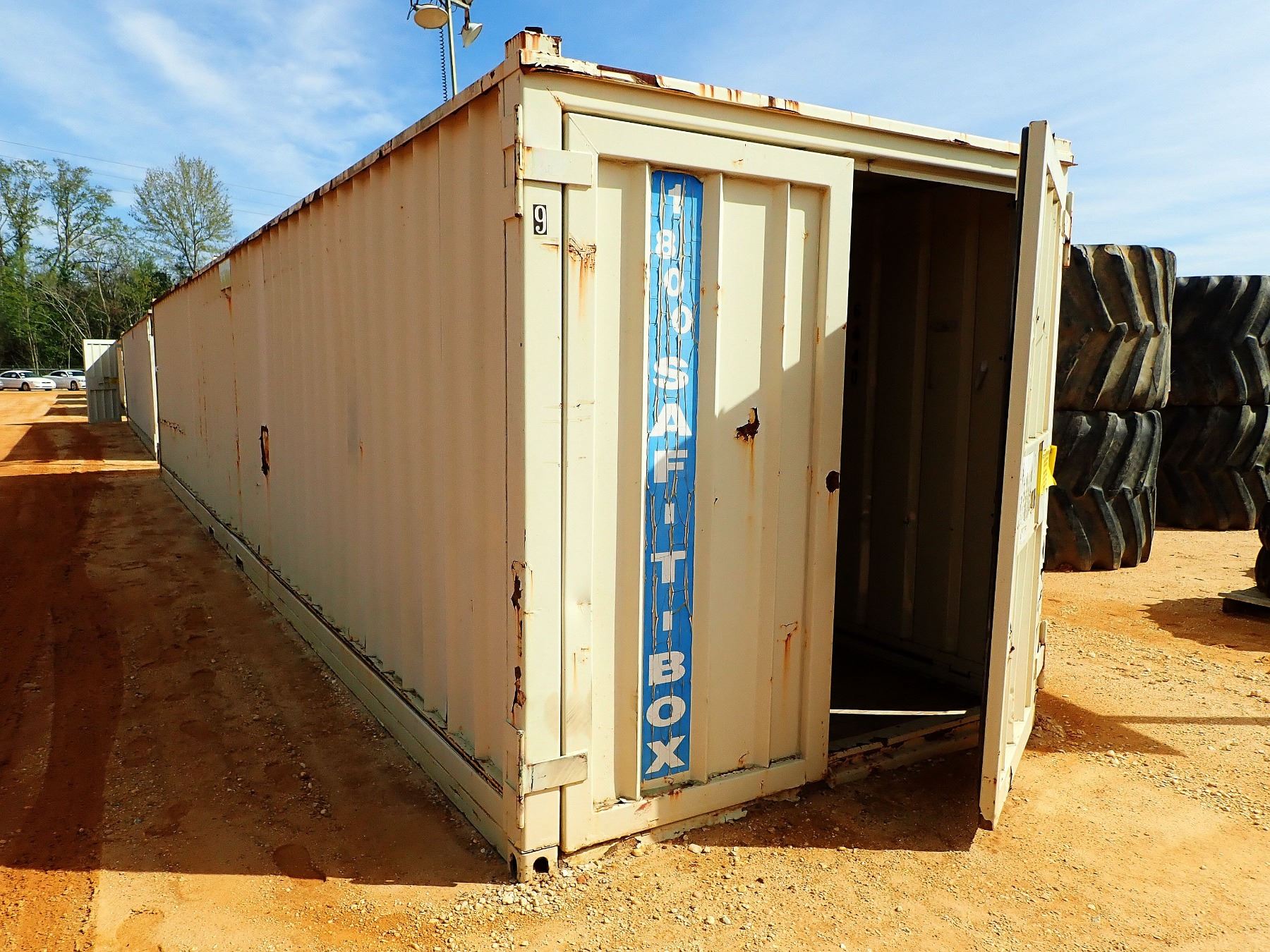 40' STEEL SHIPPING CONTAINER J.M. Wood Auction Company, Inc.