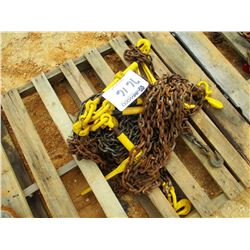 (1) PALLET CHAIN & BINDERS