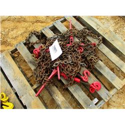 (1) PALLET CHAIN & BINDERS