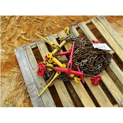 (1) PALLET CHAIN & BINDERS