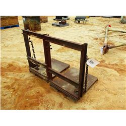 (2) BOTTLE RACKS FITS FORKLIFT (B-9)