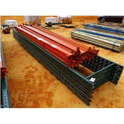 (1) PALLET SHEVLING TAILS W/SUPPORT POST (B9)