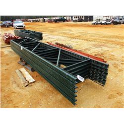 (1) PALLET SHELVING RAILS W/ SUPPORT POST (B-9)
