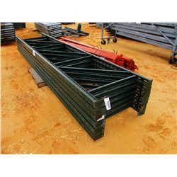 (1) PALLET SHELVING RAILS W/ SUPPORT POST