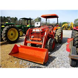 2003 KUBOTA L4300DT FARM TRACTOR, VIN/SN:52346-LA682 - MFWD, CANOPY, 17.5-24 TIRES, LOADER ATTACHMEN