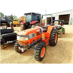 KIOTI DK45 FARM TRACTOR, VIN/SN:056700060 - MFWD, ROLL BAR, METER READING 337 HOURS