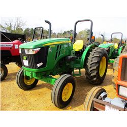 2012 JOHN DEERE 5055E FARM TRACTOR, VIN/SN:112190 - (1) REMOTE, ROLL BAR, METER READING 862 HOURS
