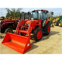 2017 KUBOTA M7060D FARM TRACTOR, VIN/SN:68241 - MFWD, (2) REMOTES, KUBOTA LA1154S FRONT LOADER ATTAC