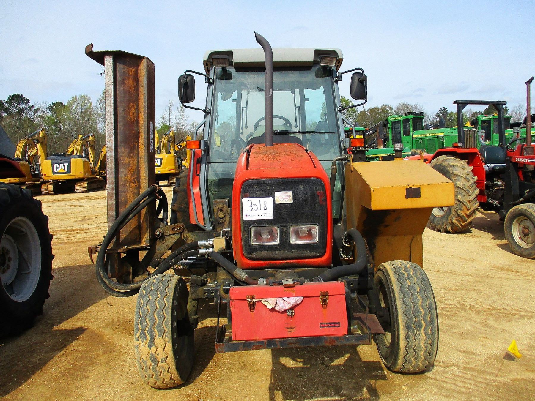 2002 MASSEY FERGUSON 4355 FARM TRACTOR, VIN/SN:L37024 - 2 REMOTES, SIDE ...
