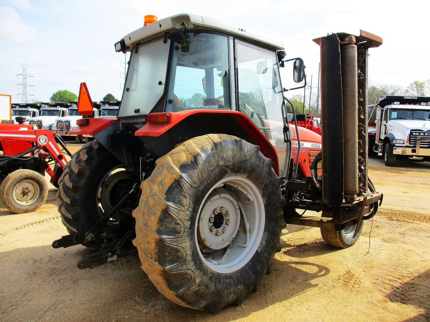2002 MASSEY FERGUSON 4355 FARM TRACTOR, VIN/SN:L37024 - 2 REMOTES, SIDE ...