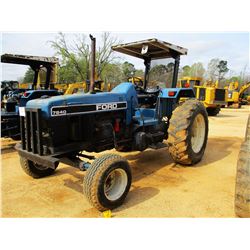 FORD 7840 FARM TRACTOR, VIN/SN:BD76823 - POWERSTAR SL, 3 REMOTES, CANOPY, 18.4-36 TIRES, METER READI