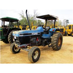 FORD 7840 FARM TRACTOR, VIN/SN:BD76837 -POWERSTAR SL, 3 REMOTES, CANOPY, 18.4-36 TIRES, METER READIN