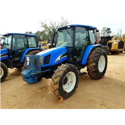 NEW HOLLAND TL100A FARM TRACTOR, VIN/SN:HJJ051455 - MFWD, 3 REMOTES, CAB, A/C, 18.4-30 TIRES, METER 