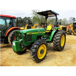 JOHN DEERE 5510 FARM TRACTOR, VIN/SN:550277 - MFWD, 3 REMOTES, CANOPY, 18.4-30 TIRES, METER READING 
