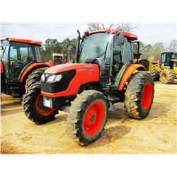 2011 KUBOTA M9540 FARM TRACTOR, VIN/SN:90272 - MFWD, 3 REMOTES, CAB, A/C, 18.4-30 TIRES (COUNTY OWNE