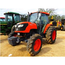 KUBOTA M9540 FARM TRACTOR, VIN/SN:51659 - MFWD, 3 REMOTES, CAB, A/C, 18.4-30 TIRES