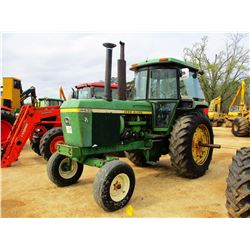 JOHN DEERE 4430 FARM TRACTOR, VIN/SN:013623 - 2 REMOTES, CAB, A/C, SET UP FOR DUALS, METER READING 2
