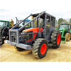 KUBOTA M108SHD FARM TRACTOR, VIN/SN:M108550294 - MFWD, (2) REMOTES, WINCH, CANOPY, SWEEPS, SCREENS, 