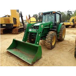 2004 JOHN DEERE 6420 FARM TRACTOR, VIN/SN:395918 - MFWD, 2 REMOTES, JOHN DEERE 640 LOADER BUCKET, CA