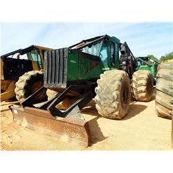 2002 JOHN DEERE 748G III SKIDDER, VIN/SN:583664 - GRAPPLE, DUAL ARCH, WINCH, CAB, A/C, 305L-32 TIRES
