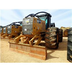 2015 CAT 535D SKIDDER, VIN/SN:MTP00235 - DUAL ARCH, WINCH, CAB, A/C, 35.5-32 TIRES, METER READING 4,