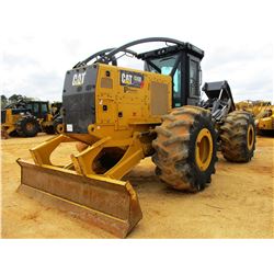 2015 CAT 535D SKIDDER, VIN/SN:MTP00225 - GRAPPLE, DUAL ARCH, WINCH, CAB, A/C, 30.5L-32 TIRES, METER 