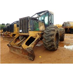 JOHN DEERE 648G III SKIDDER, VIN/SN:582014 - GRAPPLE, SINGLE ARCH, WINCH, CAB, 30.5-32 TIRES, METER 