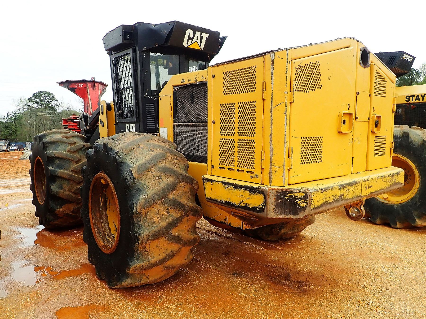 2014 CAT 573C FELLER BUNCHER, VIN/SN:7300116 - CAT SC57 SAW HEAD, CAB ...