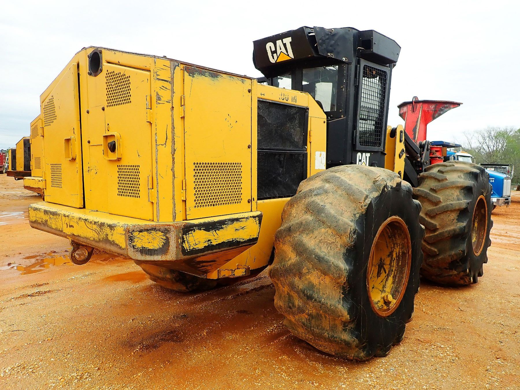 2014 CAT 573C FELLER BUNCHER, VIN/SN:7300116 - CAT SC57 SAW HEAD, CAB ...