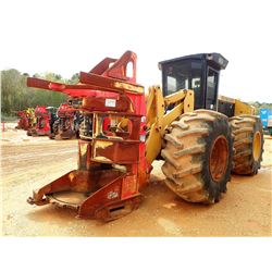 2011 CAT 573 FELLER BUNCHER, VIN/SN:HA19945 - PRENTICE SH-56 SAW HEAD, CAB, A/C, 30.5L-32 TIRES, MET