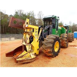 2013 JOHN DEERE 643K FELLER BUNCHER, VIN/SN:657661 - JOHN DEERE FD45 SAW HEAD, CAB, A/C, 28L-26 TIRE